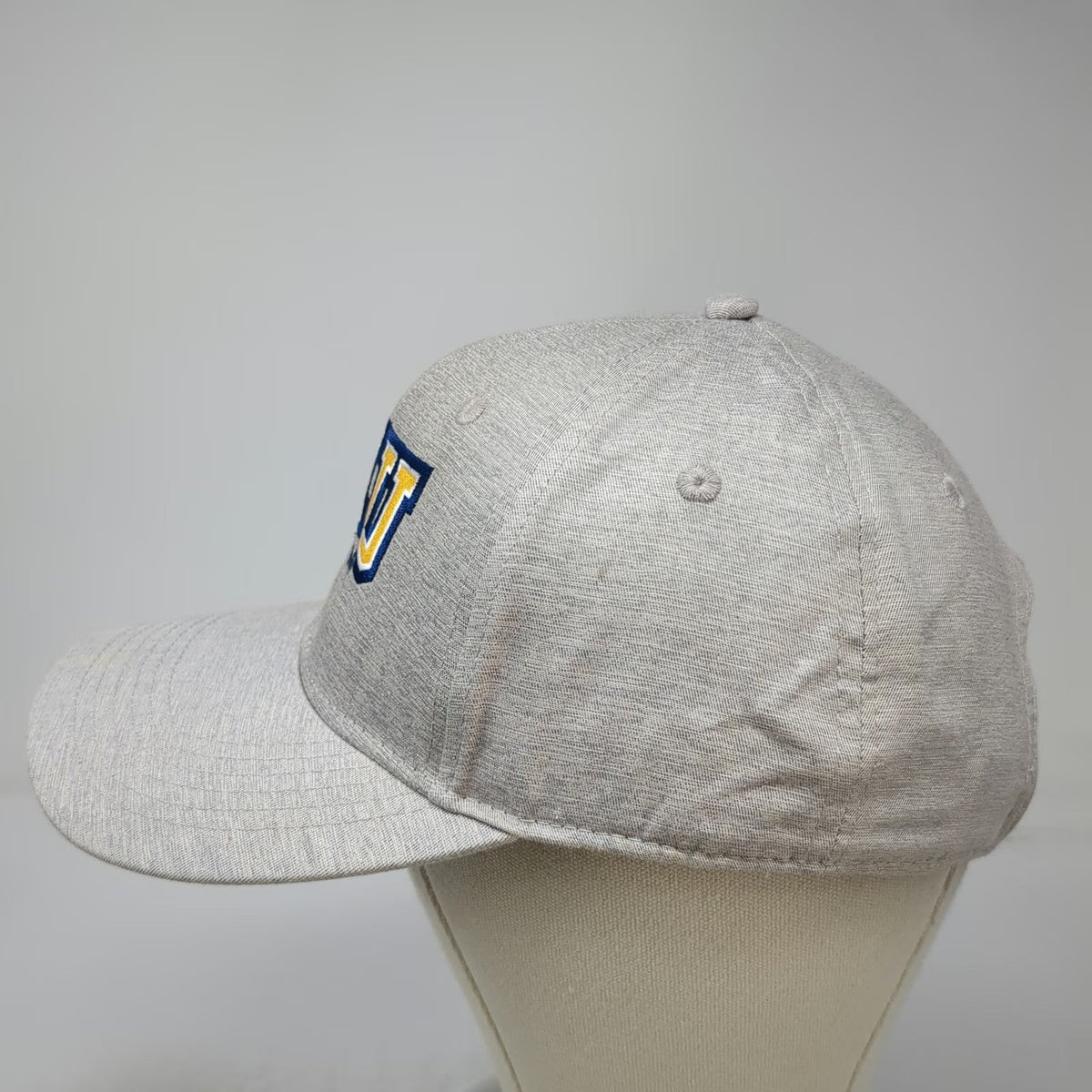 Ahead CIU Rams Hat Baseball Cap Gray One Size Strapback Embroidered Logo Curve
