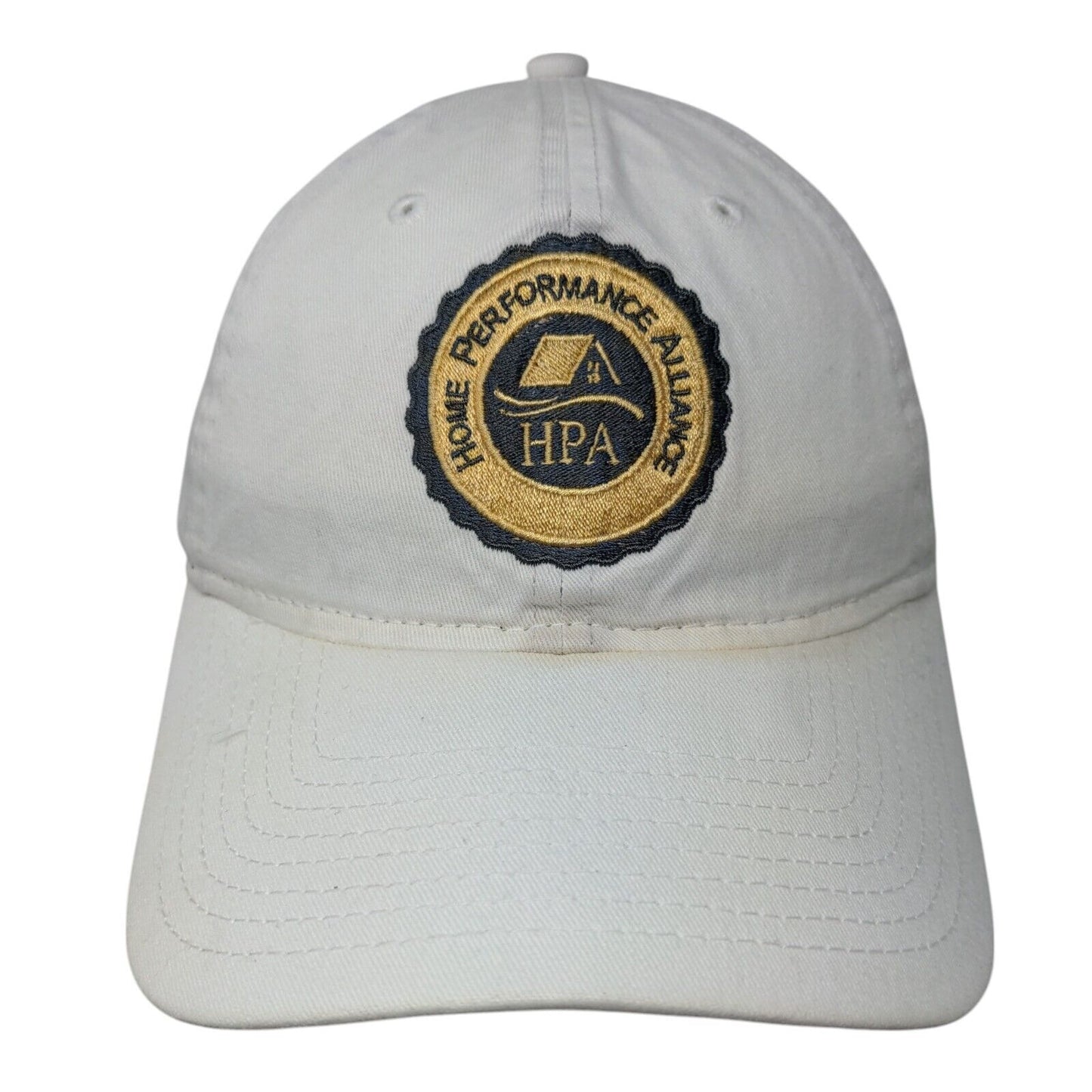 Home Performance Alliance Slideback Hat White OSFM Adjustable 6 Panel New Era