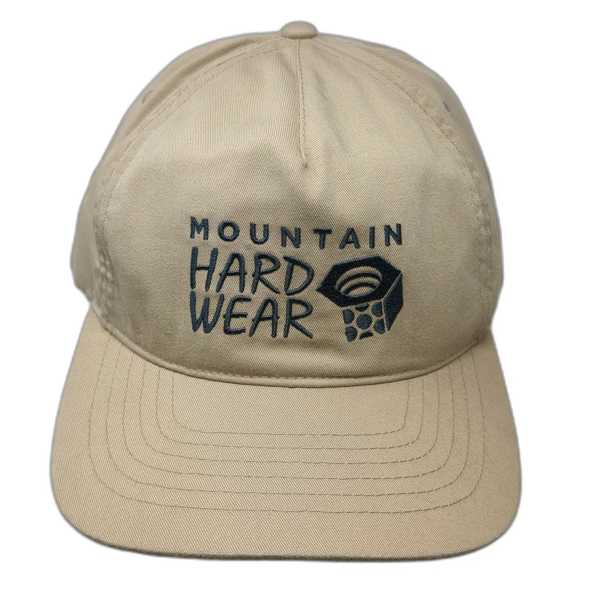Mountain Hardwear 5 Panel Beige OSFM Strapback Embroidered Logo Nut Graphic hat