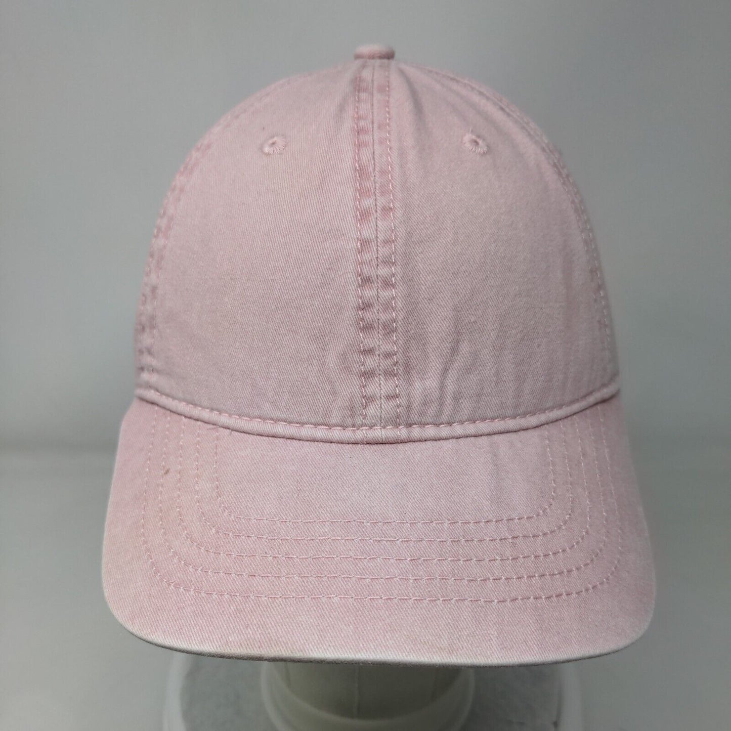 Unbranded Slideback Hat Pink OSFM Adjustable Vented Holes 6 Panel Blank