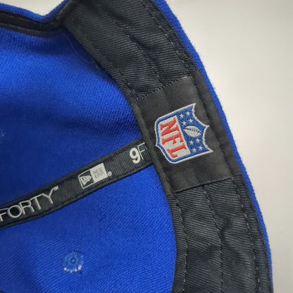 NY Giants NFL New Era 9FORTY Baseball Cap Blue One Size Hat Strapback Curved