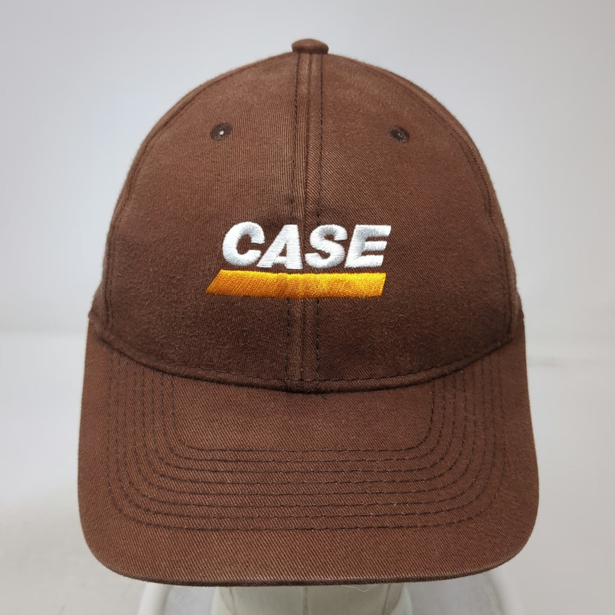 RC2 Case Logo Brown Baseball Cap One Size Strapback Hat Cotton Embroidered