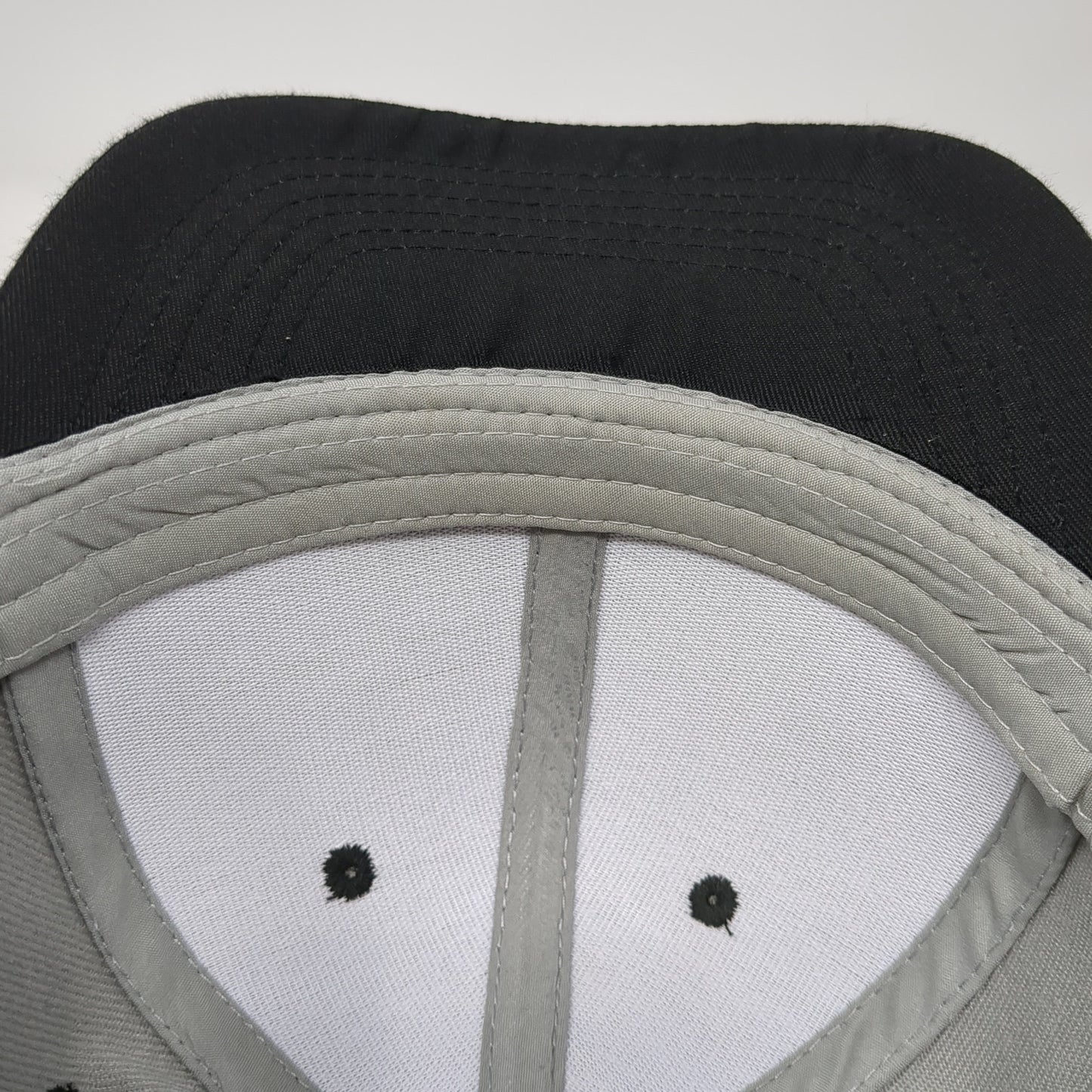 T-Bones Guns Strapback Hat Gray One Size Adjustable Colorblock Outdoor