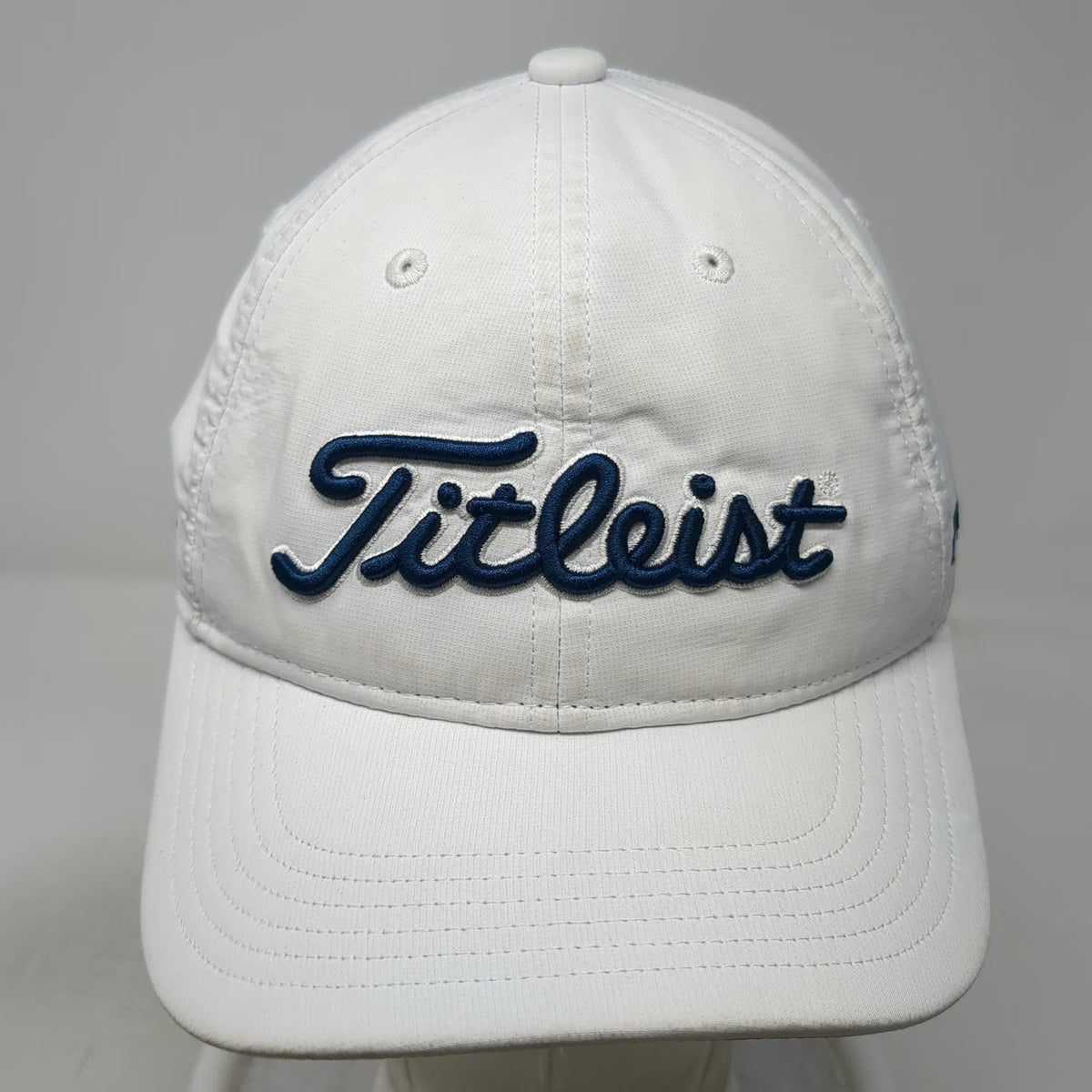 Titleist Baseball Cap White One Size Pro V1 FootJoy Adjustable Slideback hat