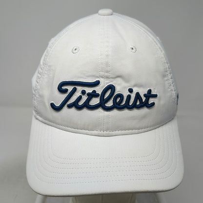 Titleist Baseball Cap White One Size Pro V1 FootJoy Adjustable Slideback hat