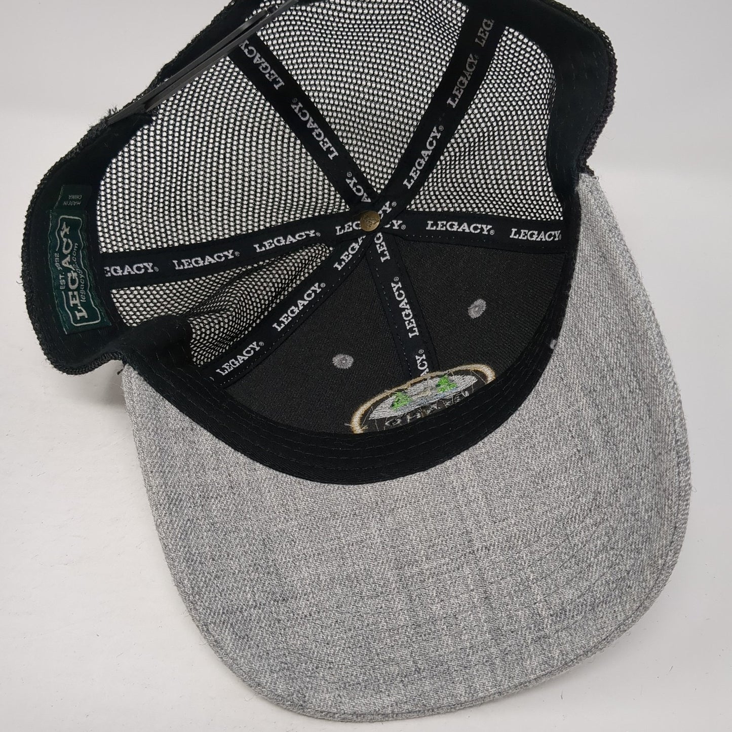 Idaho 1890 Patch Snapback Trucker Hat Gray One Size Mesh Back Legacy