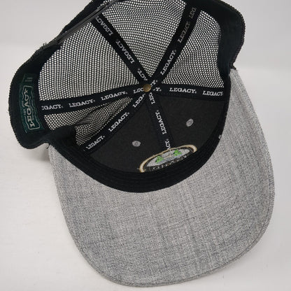 Idaho 1890 Patch Snapback Trucker Hat Gray One Size Mesh Back Legacy