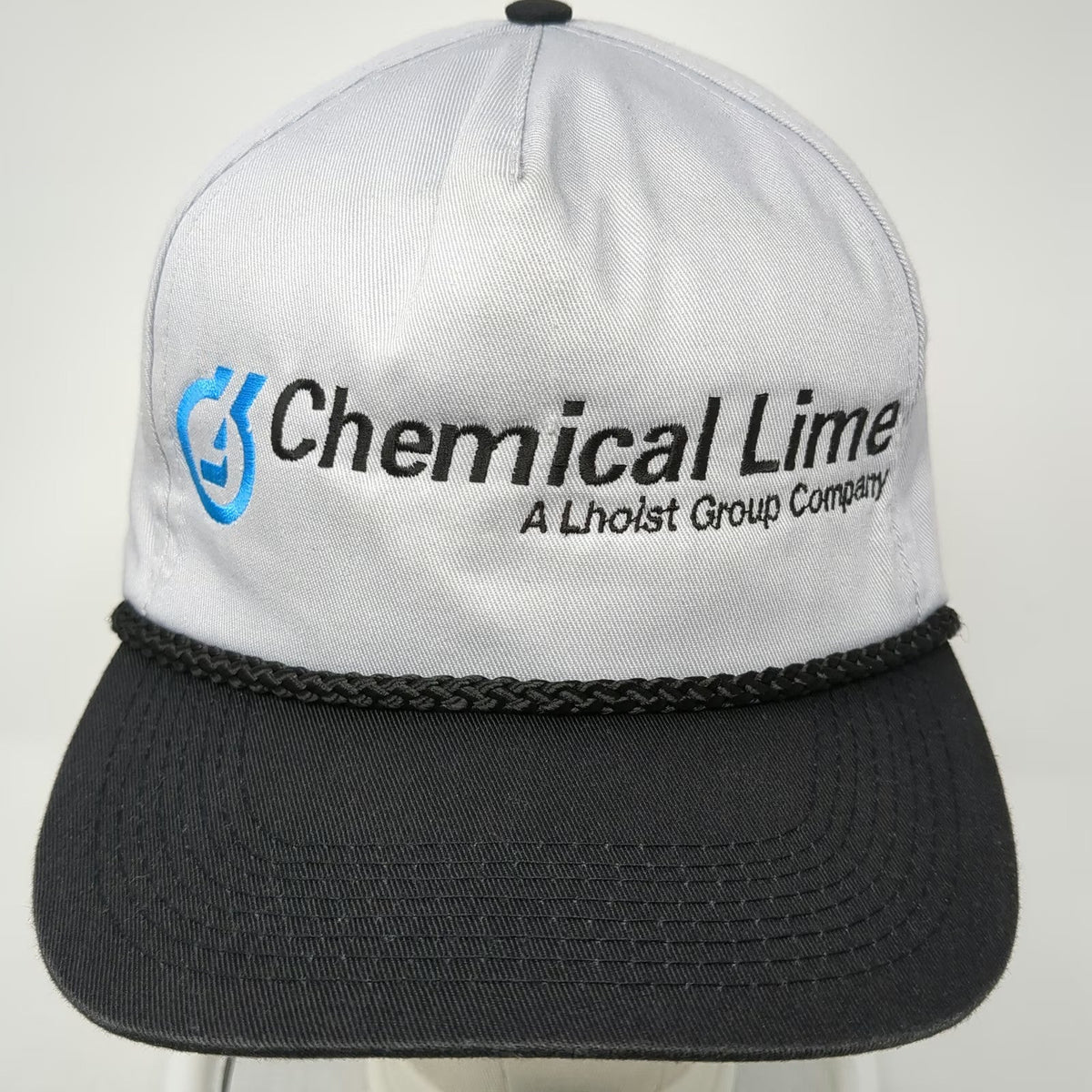 ATT Gray Black 5 Panel Hat One Size Chemical Lime Lhoist Group Snapback Rope