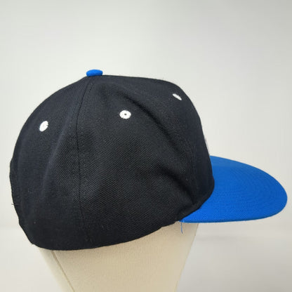 Snapback Black Blue One Size The Beanpot Hockey Tournament Flat Brim Hat Sports