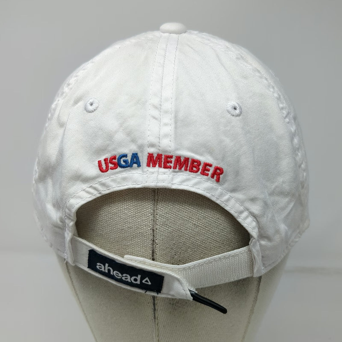 Ahead Baseball Cap White One Size USGA Member 125th US Open Oakmont Squirrel Hat