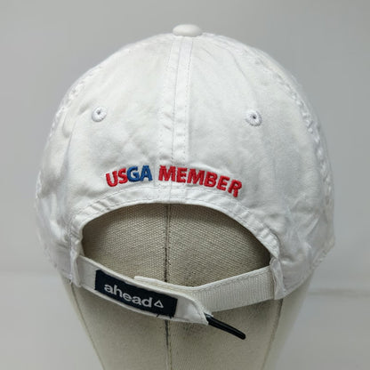 Ahead Baseball Cap White One Size USGA Member 125th US Open Oakmont Squirrel Hat