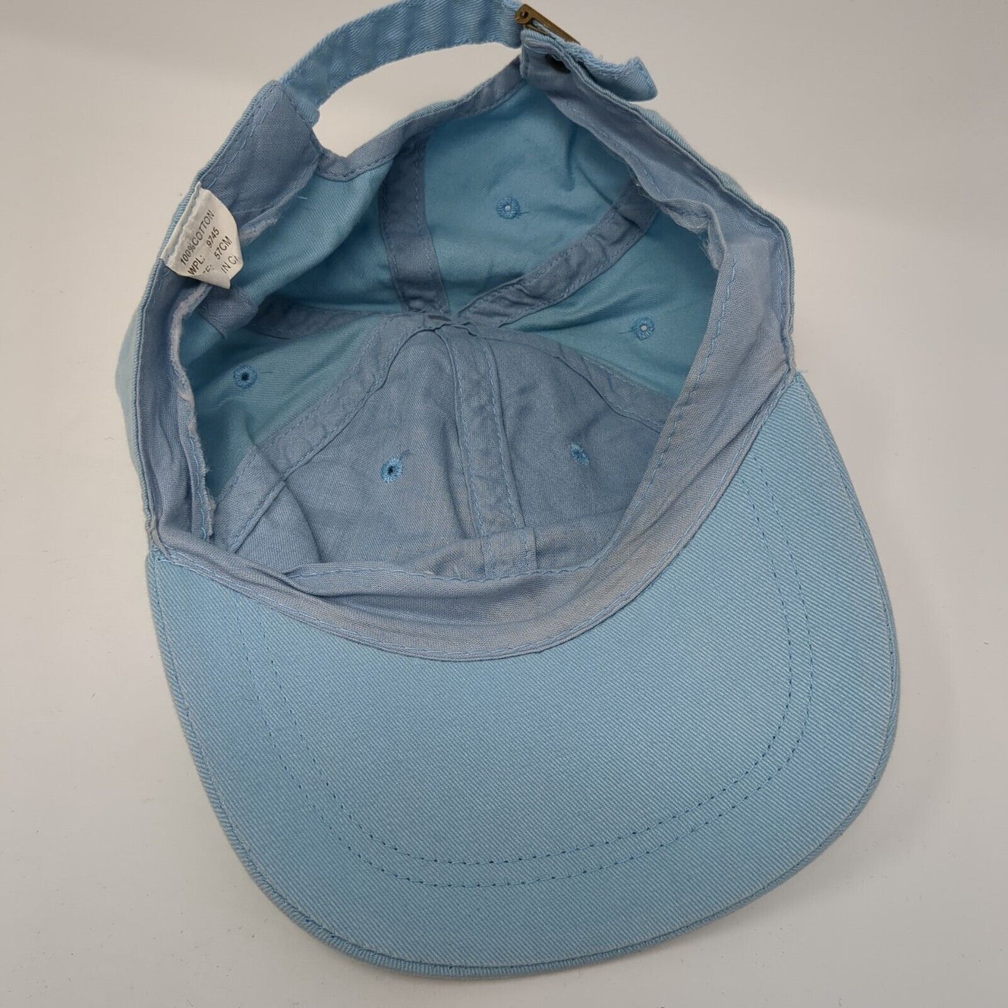 Unbranded Slideback Hat Blue 57cm Adjustable Solid 6 Panel Blank