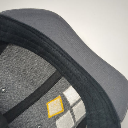 Prefab Logic Snapback Trucker Hat Gray One Size Adjustable Mesh Back Richardson