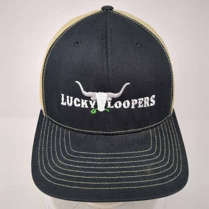 Lucky Loopers Snapback Trucker Hat Multicolor OS Adjustable Mesh Back Richardson