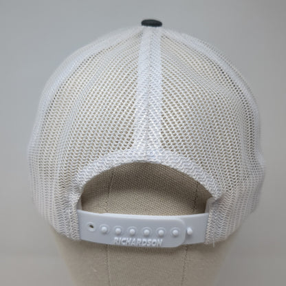 FH Fitness Snapback Trucker Hat Gray One Size Mesh Back Richardson