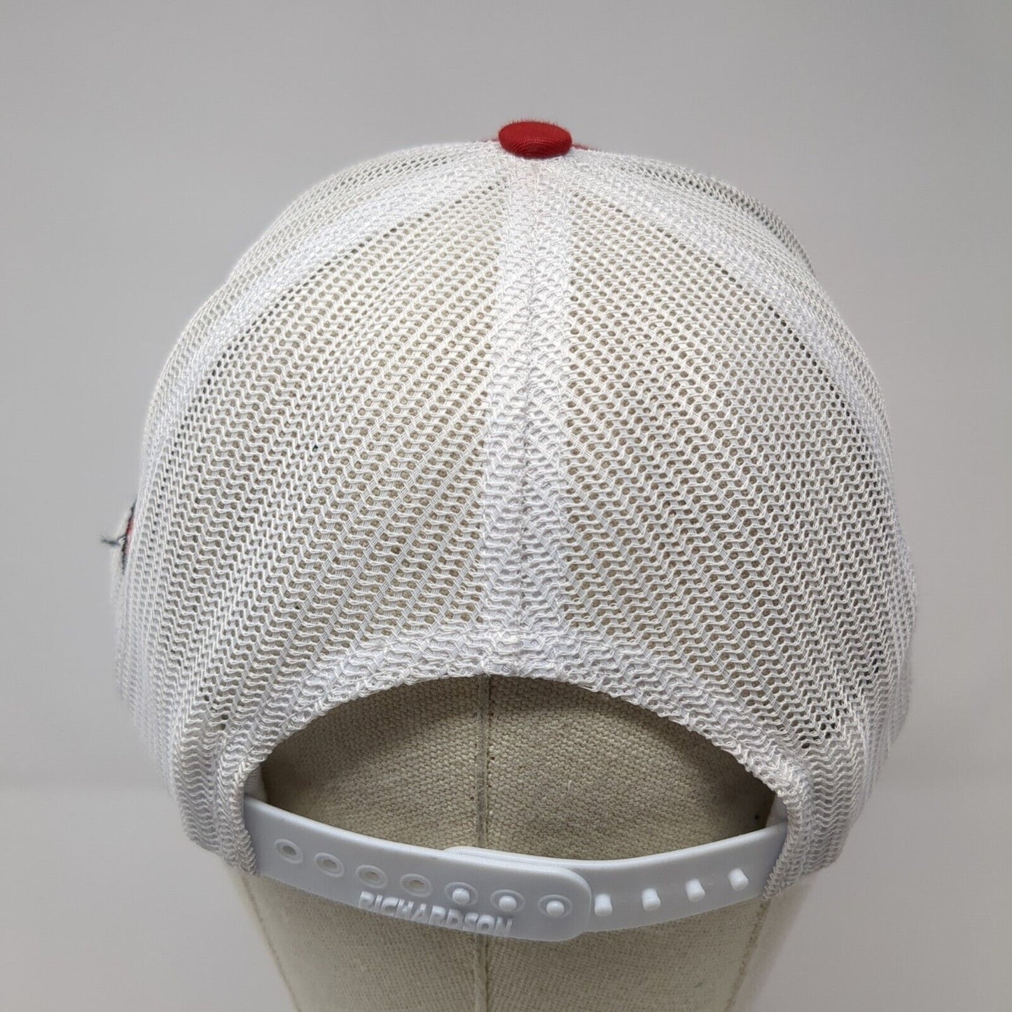 Power Engineers Snapback Trucker Hat Red OS Adjustable Mesh Back Richardson