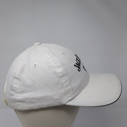 Jack Daniel's Old No.7 Strapback Hat White One Size Adjustable Embroidered