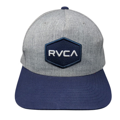 RVCA Snapback Hat Multicolor One Size Mid Fit Adjustable Embroidered 6 Panel