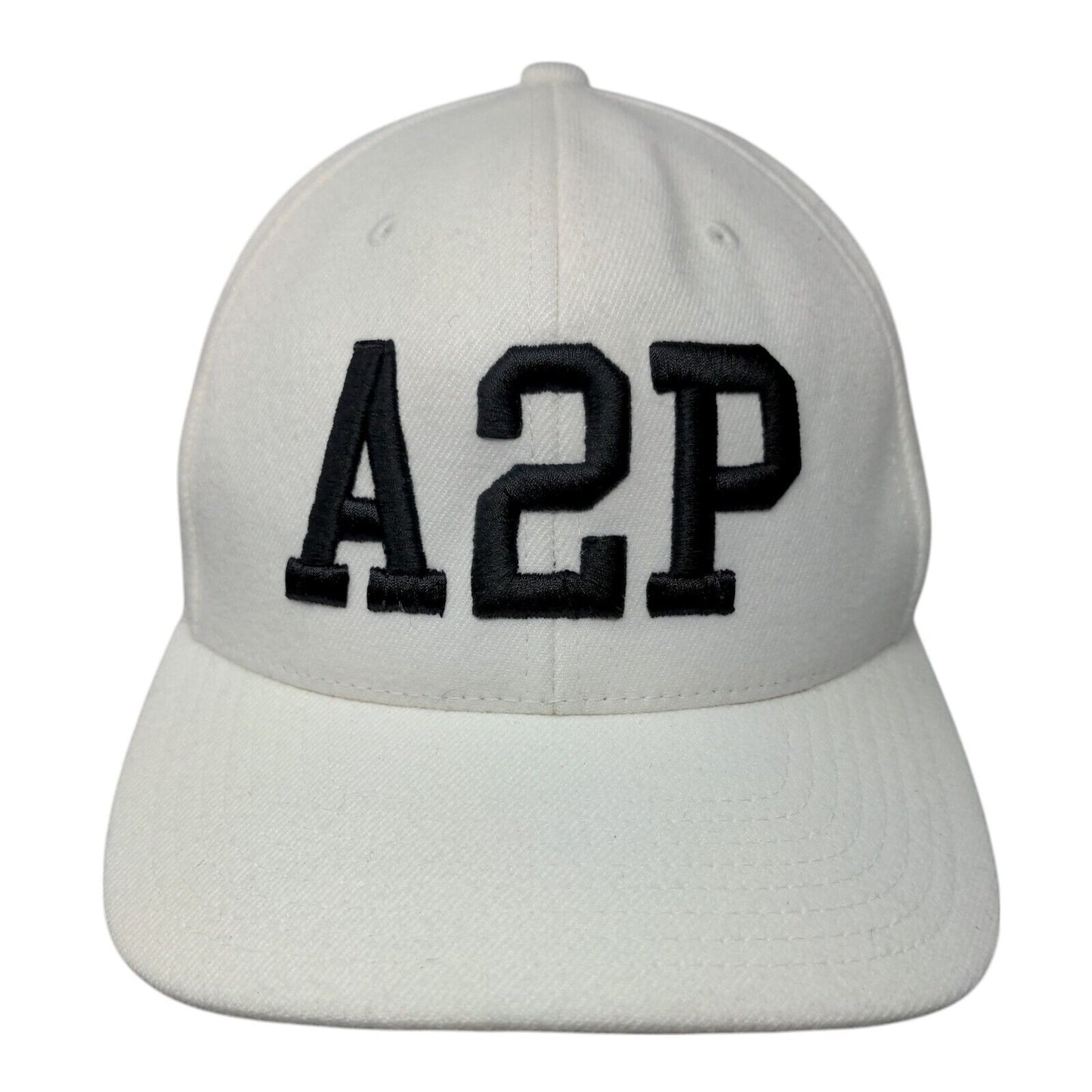 A2P Snapback Hat White One size Adjustable Embroidered 110 Flexfit Tech Yupoong