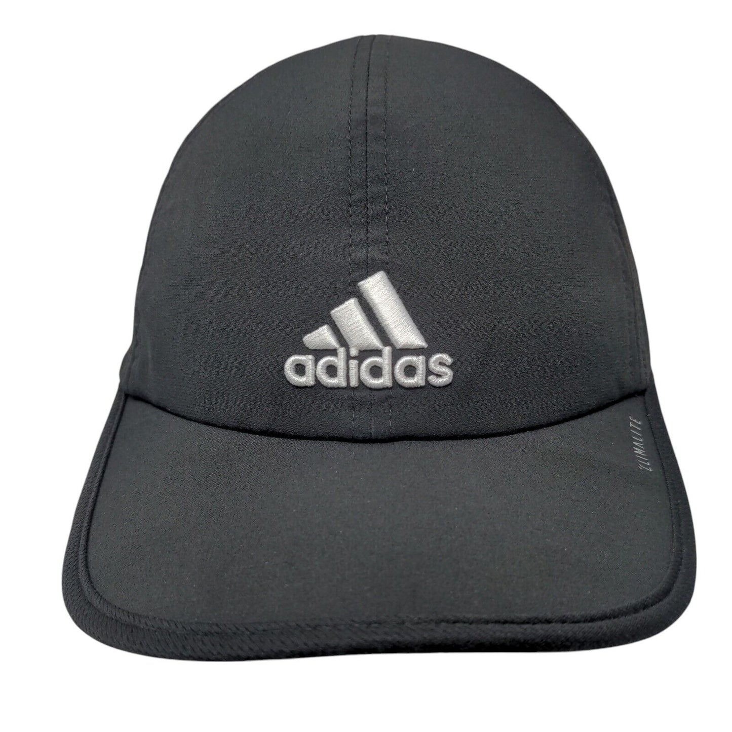 Adidas Climalite Strapback Hat Black One Size 3 Stripes Embroidered