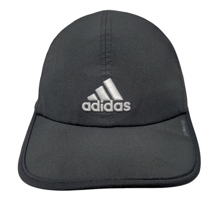 Adidas Climalite Strapback Hat Black One Size 3 Stripes Embroidered