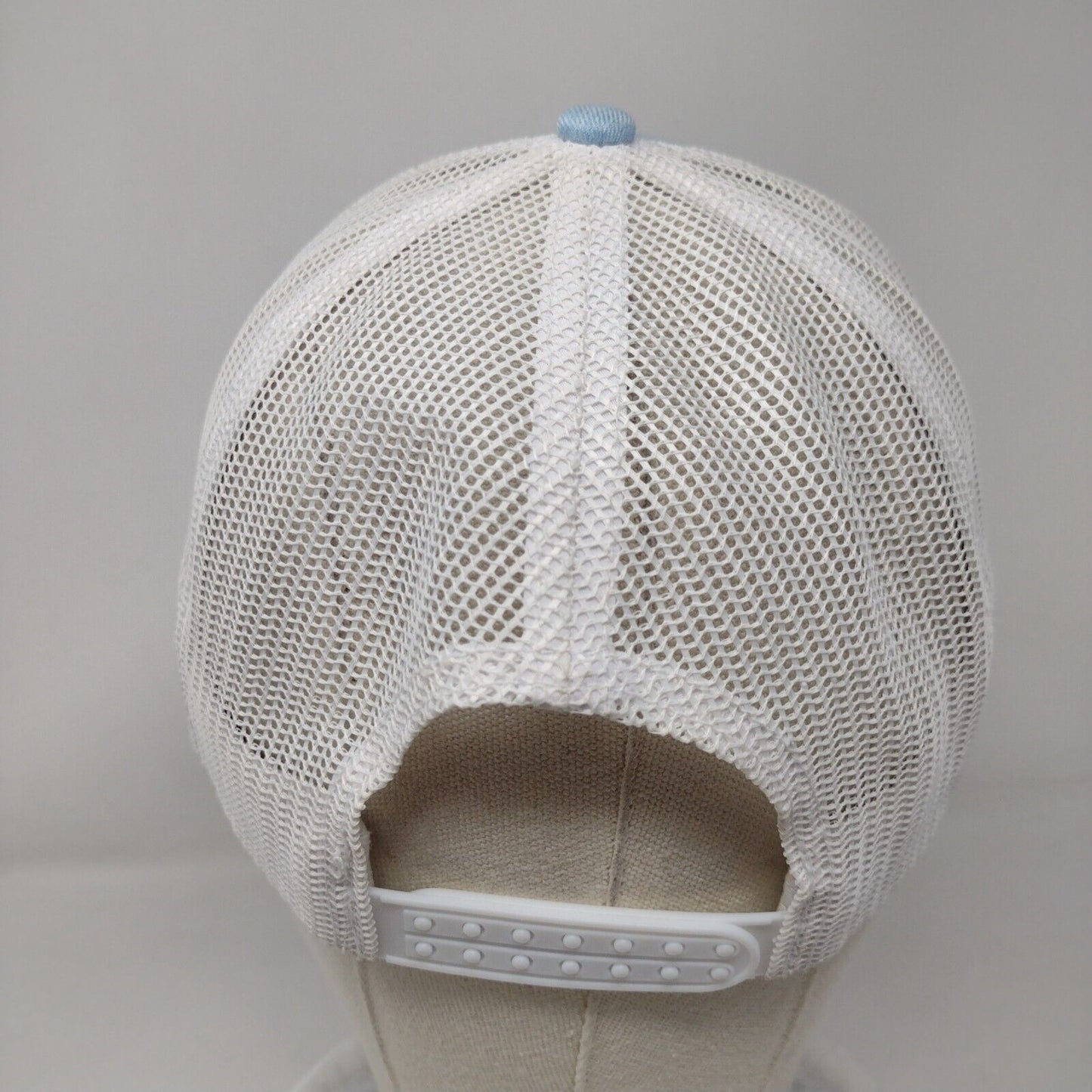 Fahrenheit Snapback Mesh Back Trucker Hat Blue OSFM Embroidered