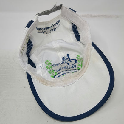 Leslie Jordan Baseball Cap White Blue Green One Size Jeff Galloway Training Hat