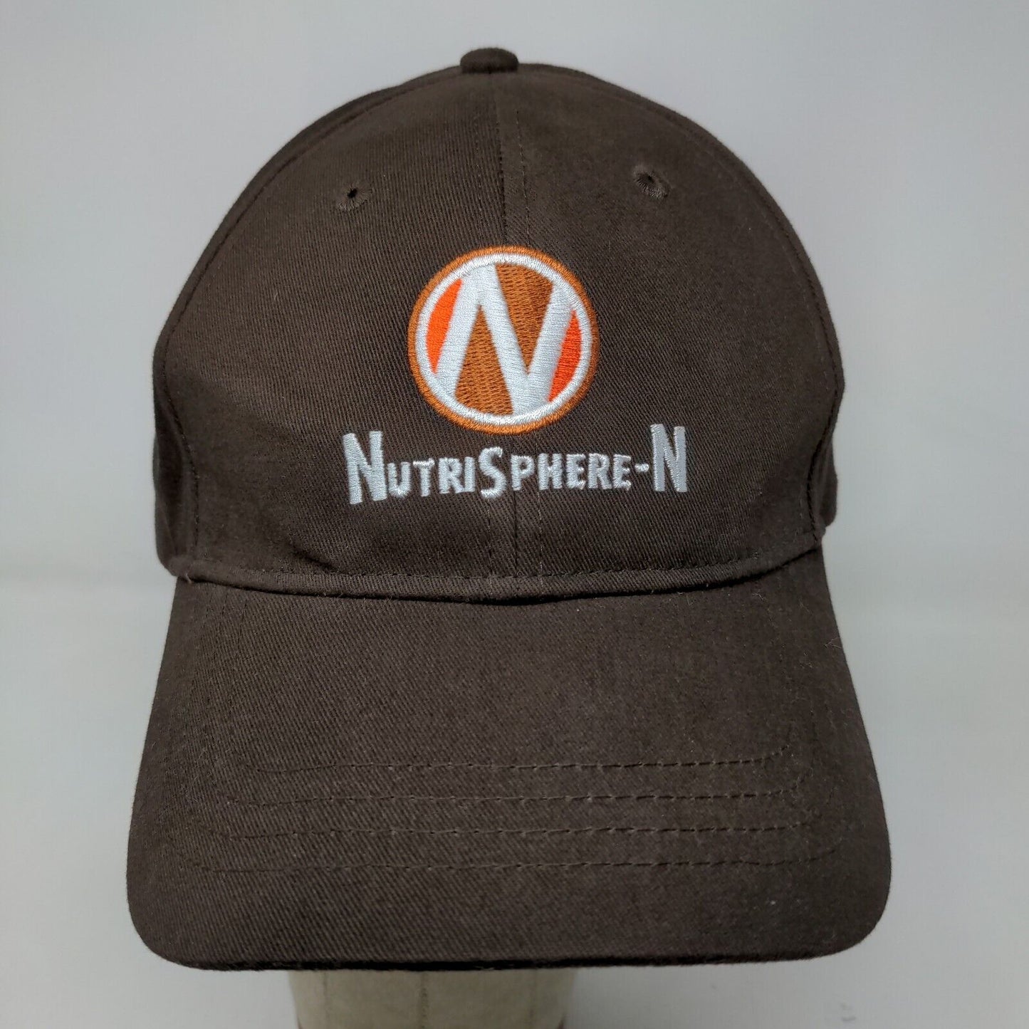 Cap America Men's Strapback Hat Brown Adjustable Embroidered Nutri Sphere N