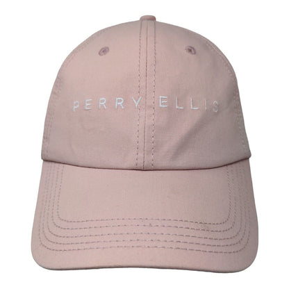 Perry Ellis Slideback Hat Pink OSFA Embroidered Adjustable 6 Panel