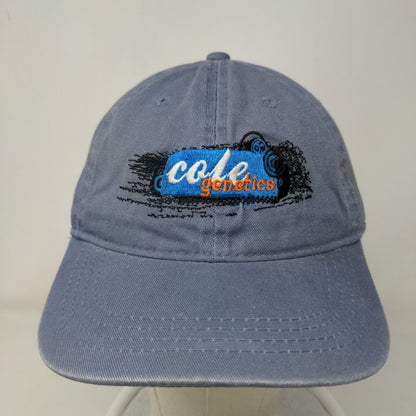 Outdoor Cap Men's Slideback Hat Blue Size OSFM Cole Genetics Embroidered Logo