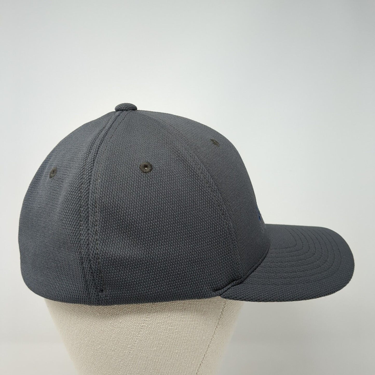US Ecology Fitted Hat Gray S/M Flexfit Embroidered Sport-Tek 6 Panel