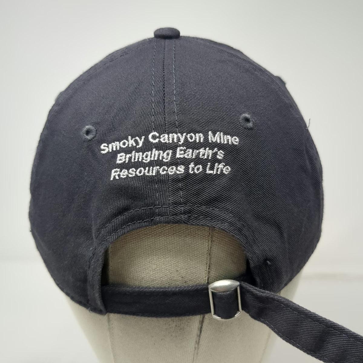 New Era Baseball Cap Gray One Size Simplot AgriBusiness Smoky Canyon Mine Hat