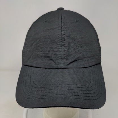 FMC Strapback Pinnacle Hat Black OSFA Embroidered Vented Holes Blank Antigua