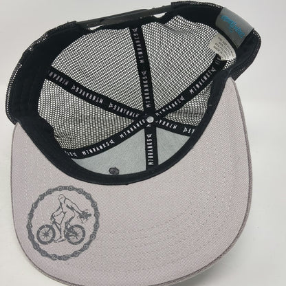 MTN Ranks Storm Cycles Park City UT Trucker Hat Gray OS Mesh Snapback Bicycle