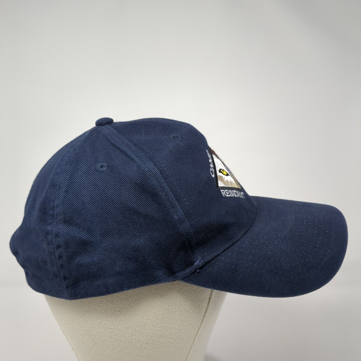 Camp Bradley Resident Camp Strapback Hat Blue OS Adjustable Embroidered Otto