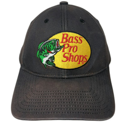 Bass Pro Shops Snapback Black One Size Embroidered Logo Adjustable Fishing Hat