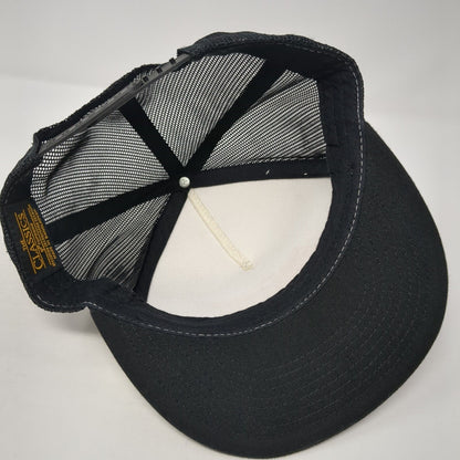 Country Auto Snapback Trucker Hat Black One Size Mesh Back Yupoong