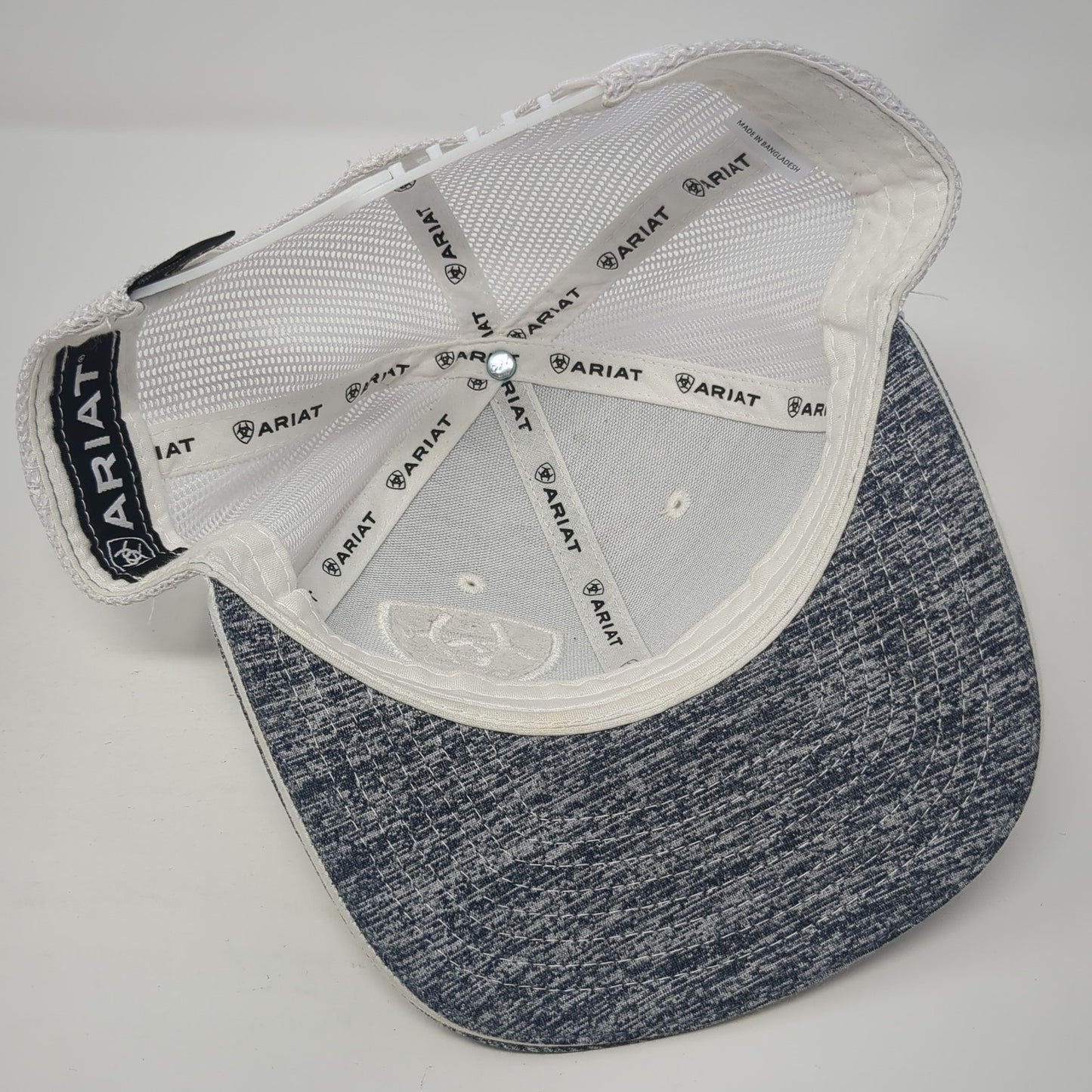 Ariat Logo Snapback Mesh Back Trucker Hat Multi One Size Embroidered