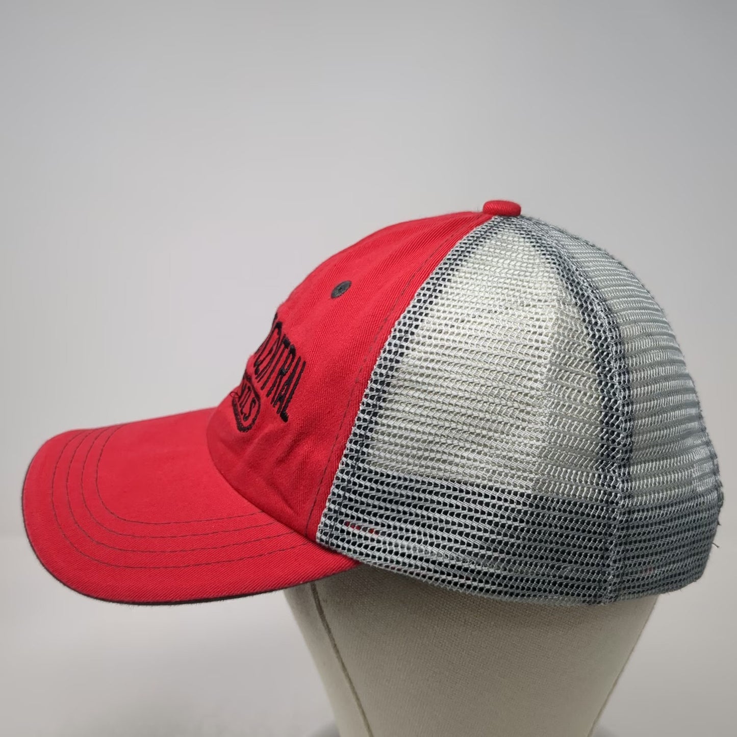 OhioPyle Hunterdon Central Red Devils Trucker Hat One Size Mesh Snapback Black