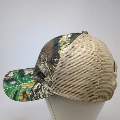 DeWalt Trucker Hat Brown One Size Camo Mesh Snapback Guaranteed Tough Foliage