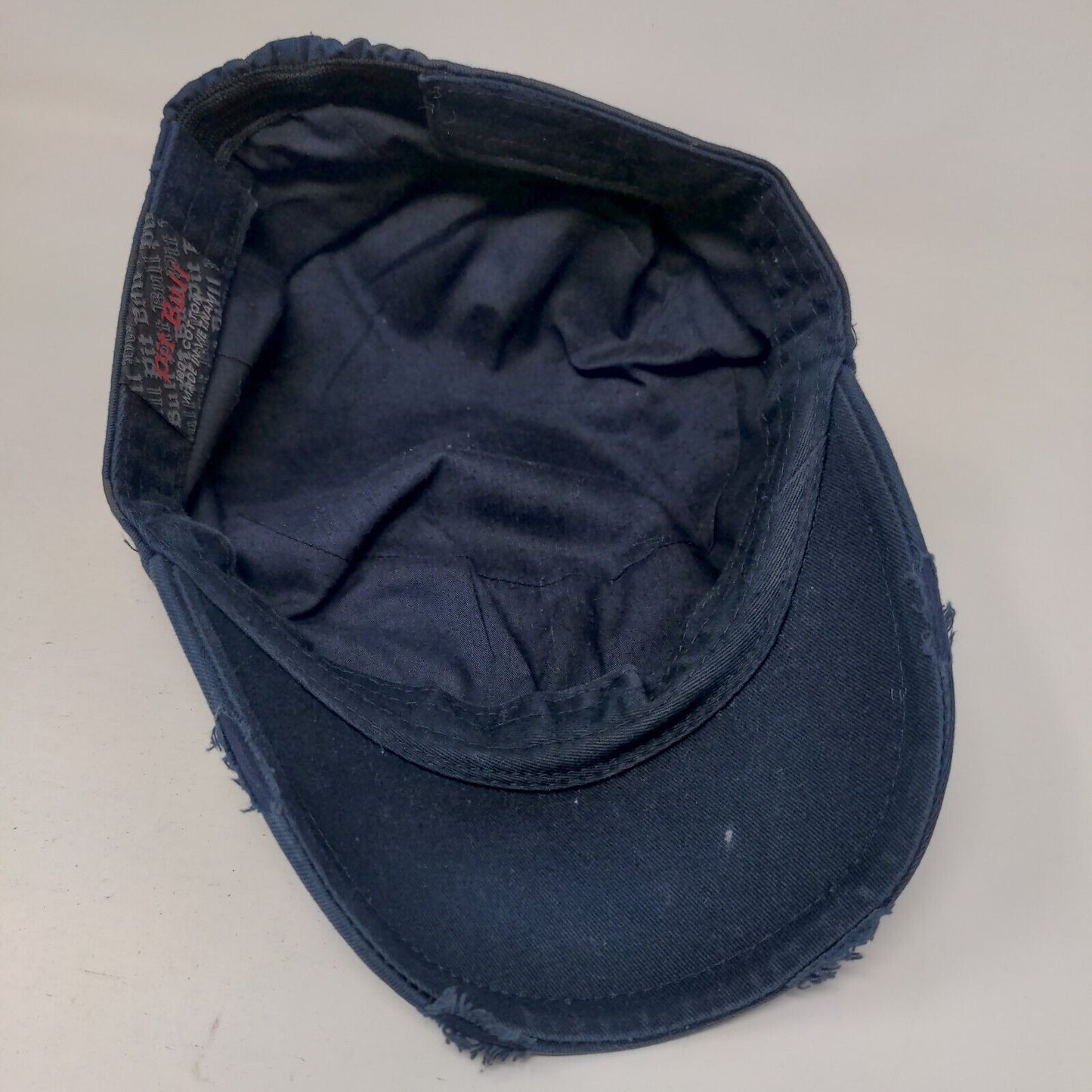 Star Studded Stretch Strapback Cadet Army Cap Hat Blue One Size Pit Bull