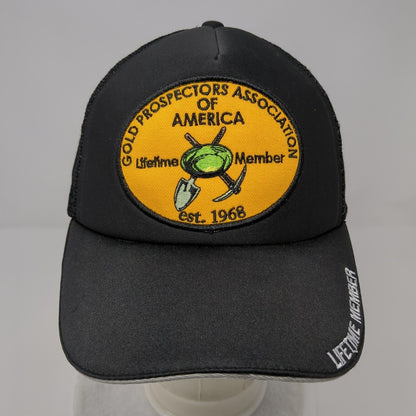 Gold Prospectors Association of America Trucker Hat Black OSFA Lifetime Member