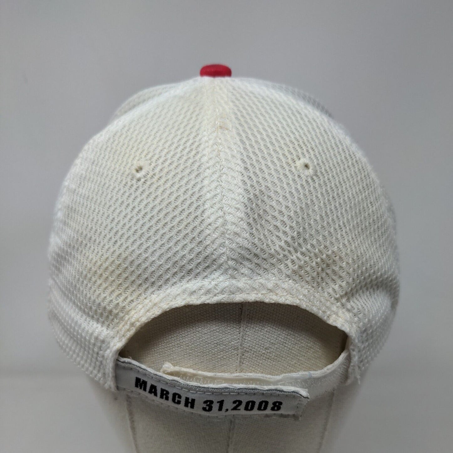 Indianapolis Indians Strapback Mesh Back Hat Red White Progressive Field MiLB