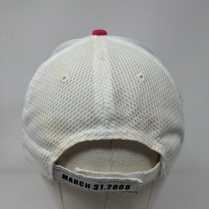 Indianapolis Indians Strapback Mesh Back Hat Red White Progressive Field MiLB