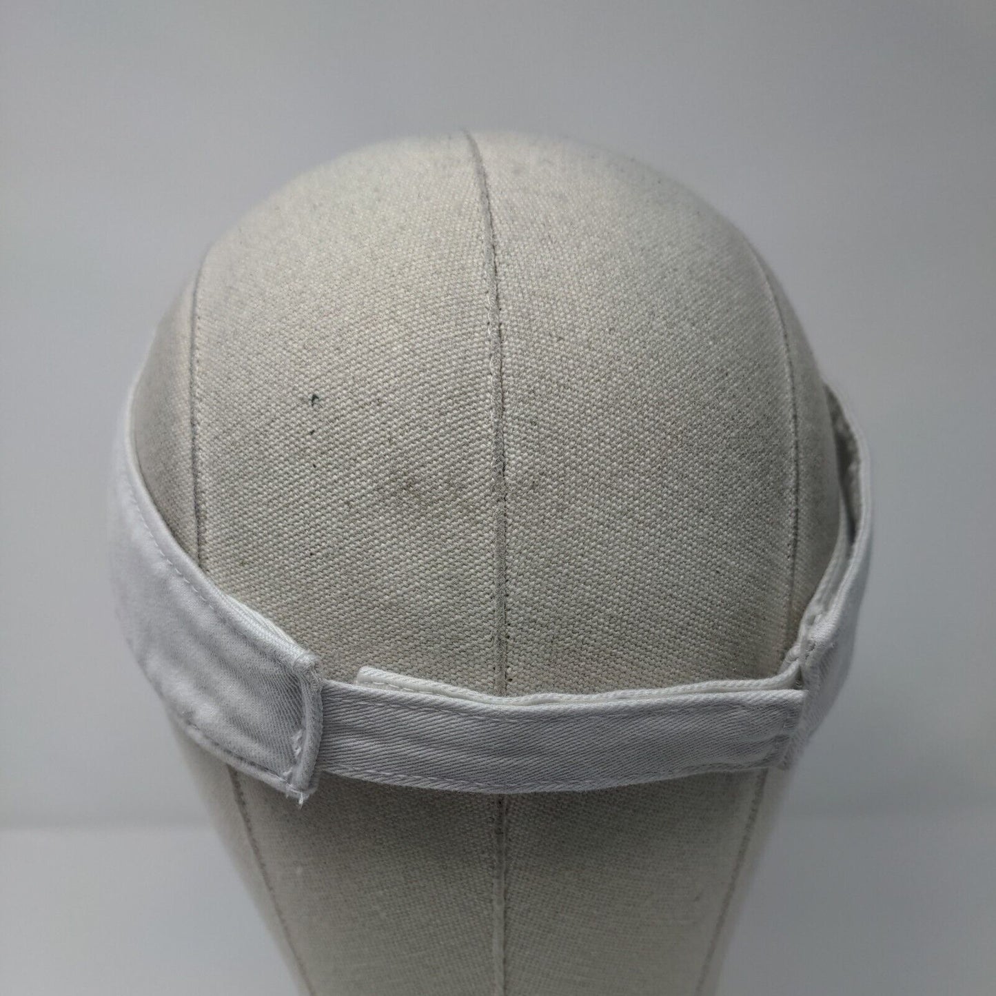 DIRECTV Strapback Sun Visor Hat White OSFM Adjustable Embroidered