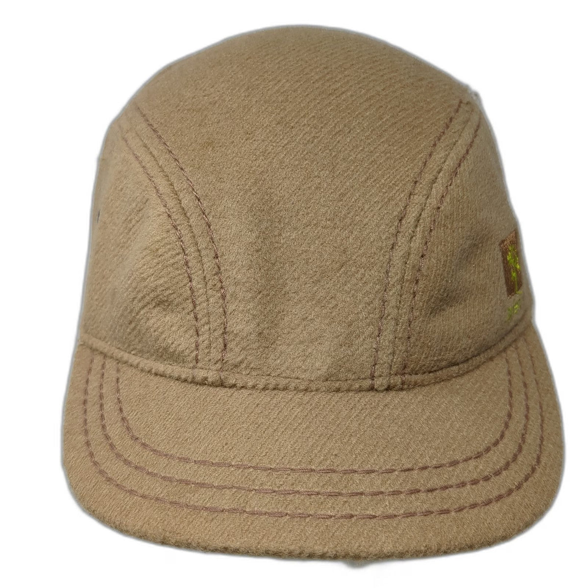 Pistil Army Cap Brown One Size Wool Blend Tree Logo Slideback Owl Lining Hat