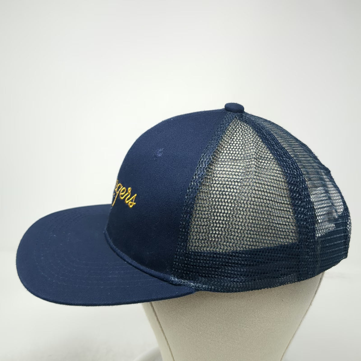 Swingers Trucker Hat Blue One Size Snapback Embroidered Crazy Golf Club London