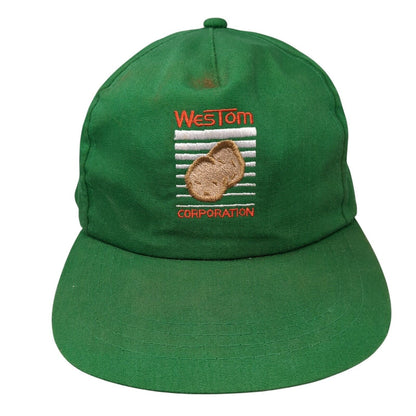 WesTom Corporation Baseball Cap Green One Size Adjustable Embroidered Yupoong
