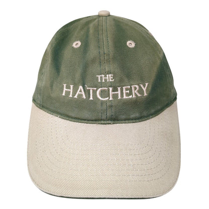 The Hatchery Strapback Hat Green One Size Adjustable Colorblock Otto