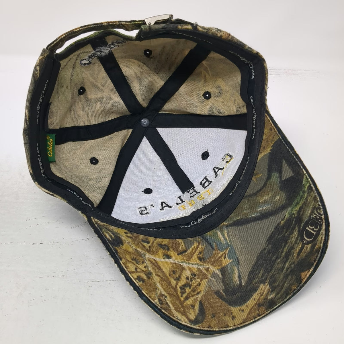 Cabela's Baseball Cap Brown Green One Size Outfitter 1961 Graphic Slideback Hat